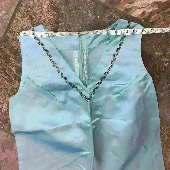 Vintage 1970’s Handmade Taffetta Jumpsuit - Picture 5 of 12